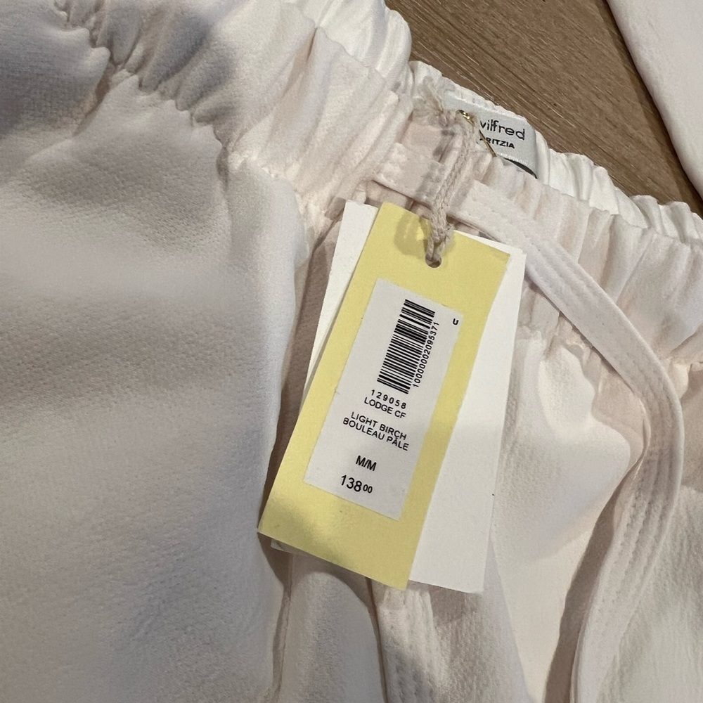 Wilfred The Lodge Pant - Crepeette - White, Size M NWT - Picture 3 of 4